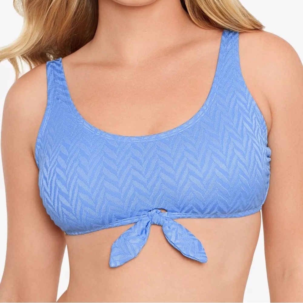 Salt + Cove Tie-Front Bralette Bikini Top